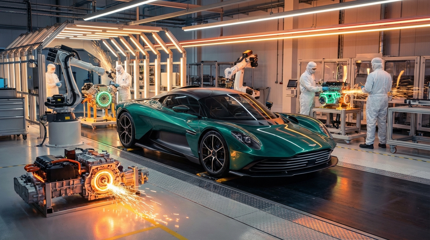 aston martin valhalla hybrid supercar production