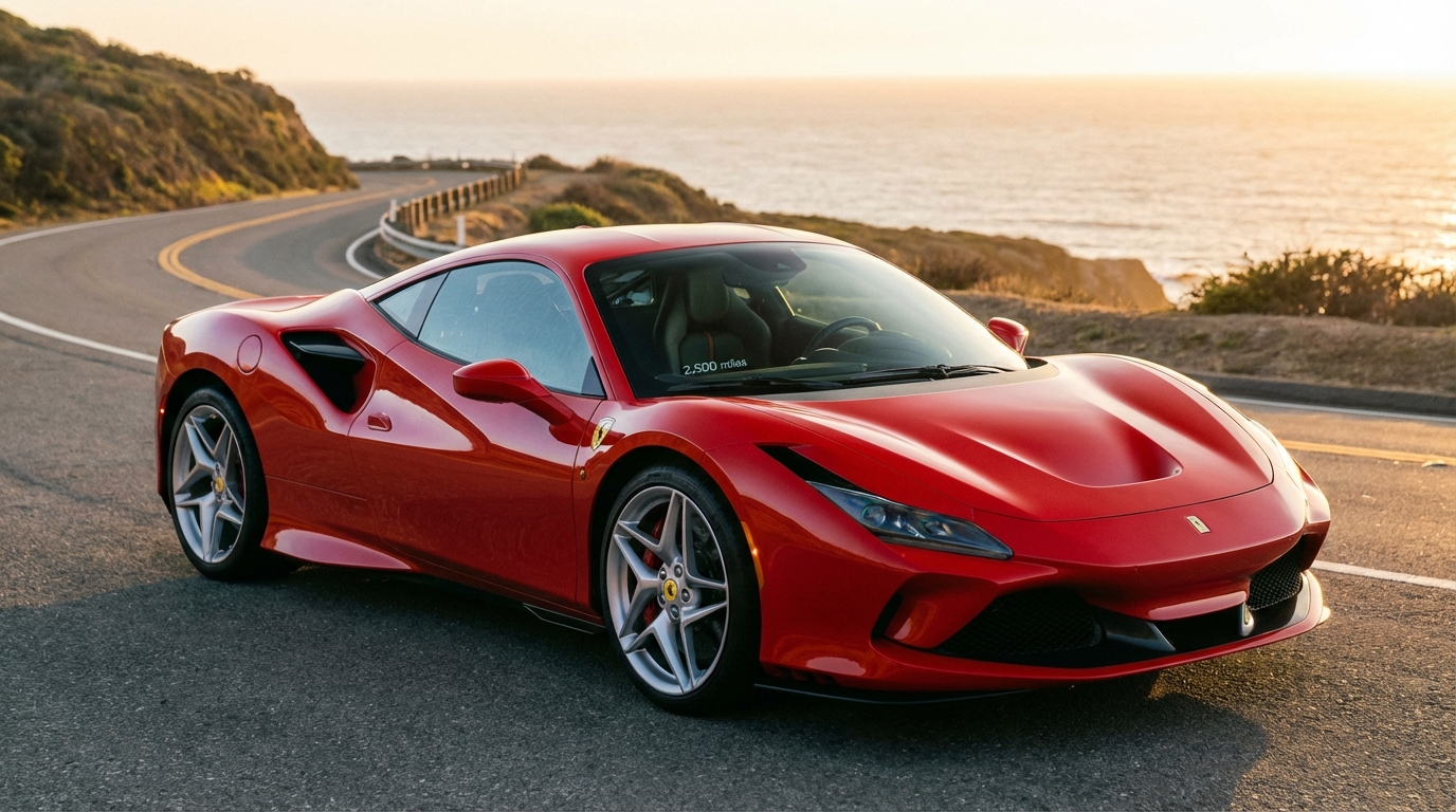 used ferrari f8 tributo with low mileage